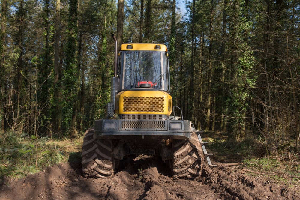 Tree Felling Harvester.